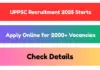 UPPSC Bumper Recruitment 2025: 2,158 Medical & Officer Vacancies