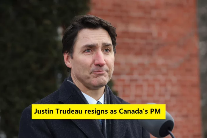 Justin Trudeau resigns