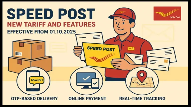 Speed ​​Post prices hiked from today! With OTP tracking and new features | Full details