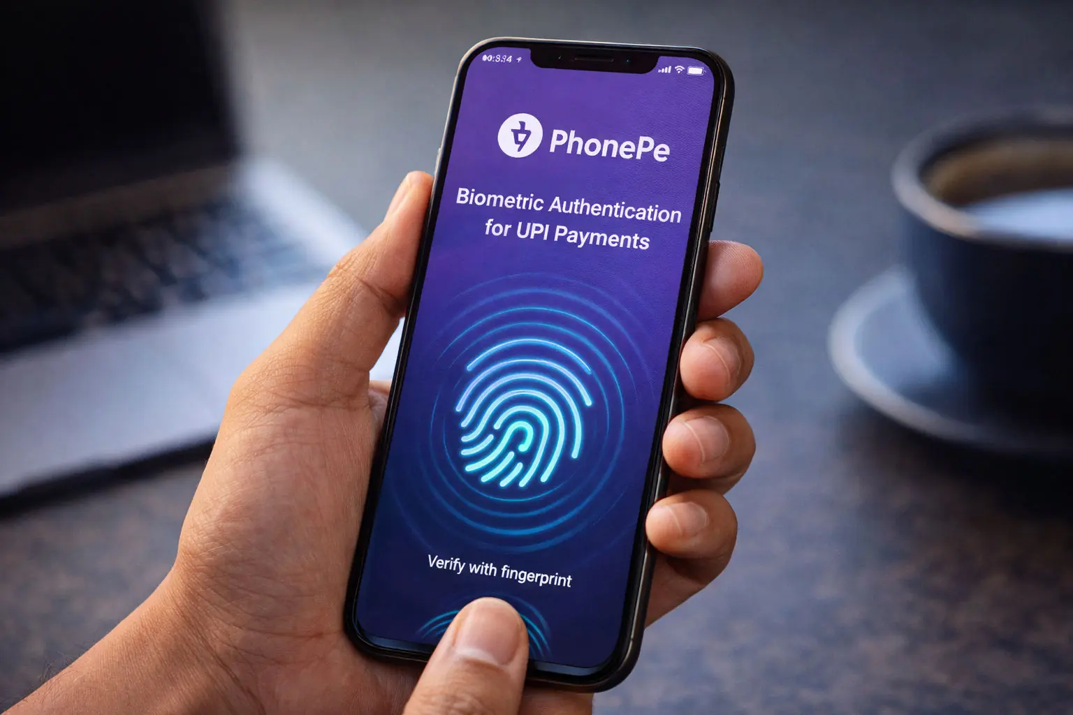 PhonePe biometric UPI payments