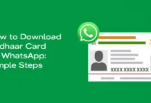 How to Download Aadhaar on WhatsApp: Step-by-Step