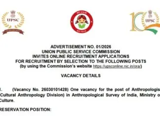 UPSC Recruitment 2026: Apply Online for Central Jobs