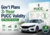 India PUCC Renewal Norms: Government Proposes 3-Year Validity for New BS-VI Private Vehicles BS6 vehicle PUCC validity 3 years MoRTH emission certificate renewal India