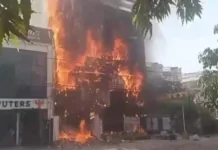 Lucknow Fire Horror: 15 Dead as Massive Blaze Engulfs Aliganj Animation Coaching Centre